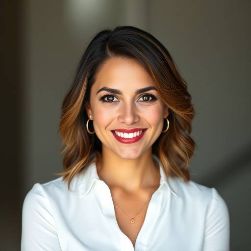 Portrait of Elena Ramirez, Founder and CEO of Apex Studios.