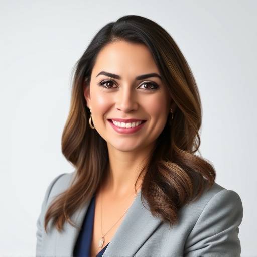 Portrait of Maria Garcia, Head of Client Services at Apex Studios.