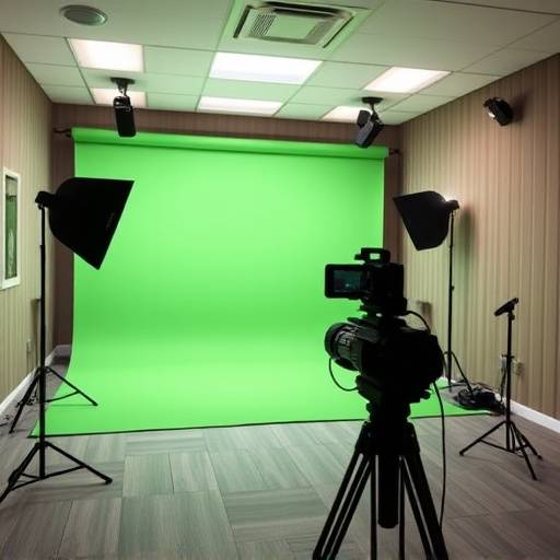 The Videography Suite features soundproofing, a green screen, and professional video equipment.